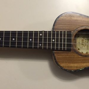 Puka Zebra Ağacı Sedefli Concert Thin Kasa Ukulele PK-4 + Kılıf Hediyeli
